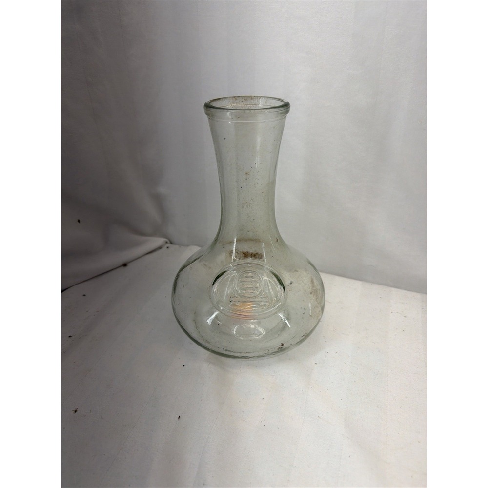 Wine Decanter Glass Embossed Carafe